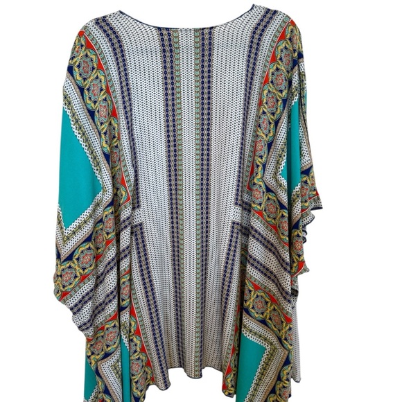 Democracy Multicolor Patterned Duster Sz. 1X - Picture 3 of 7